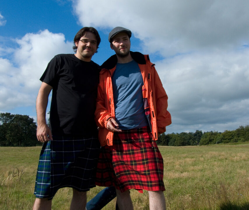 Unsere beiden Highlander Dominik Mc Donald und Matze Mc Intosh! Kilts aus Edinburgh ^^