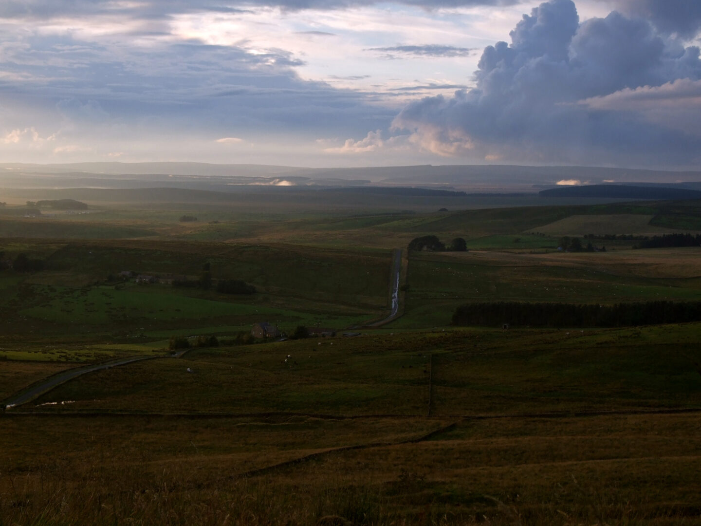 Blick vom Hadrianswall in die Ferne nach Norden